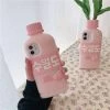 Cute Pink Drink Bottle IPhone Case -Kawaii Fashion Shop Cute pink peach water Drink bottle Phone case For iPhone 13 12 Mini 11 Pro Max