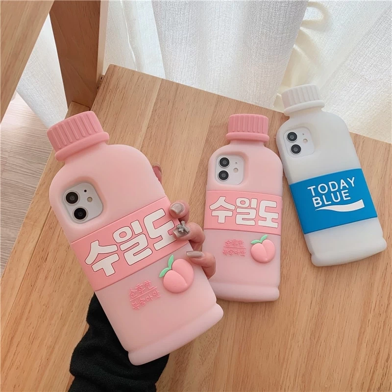 Cute Pink Drink Bottle IPhone Case 5 Cute Pink Drink Bottle IPhone Case - Image 3