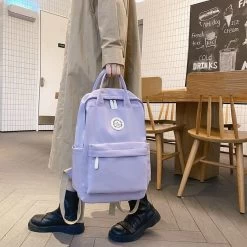 Korean Style Nylon Women Backpack -Kawaii Fashion Shop DCIMOR New Waterproof Nylon Women Backpack Female Multifunction Travel Bag Teenager Girls Korean Style Schoolbag Student 2