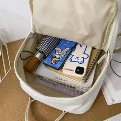 Korean Style Nylon Women Backpack -Kawaii Fashion Shop DCIMOR New Waterproof Nylon Women Backpack Female Multifunction Travel Bag Teenager Girls Korean Style Schoolbag Student 5