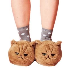 Kitten Slippers -Kawaii Fashion Shop DROPSHIPPING New arrival Millffy Cute PLUSH KITTEN SOFT ANIMAL Cat Women Plush Slippers Ladies home BEDROOM 4