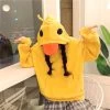 Kawaii Yellow Duck Hoodies -Kawaii Fashion Shop Deeptown Kawaii Duck Hoodies Women Long Sleeve Cute Tops Emo Clothes Korean 2022 Fashion Winter Yellow