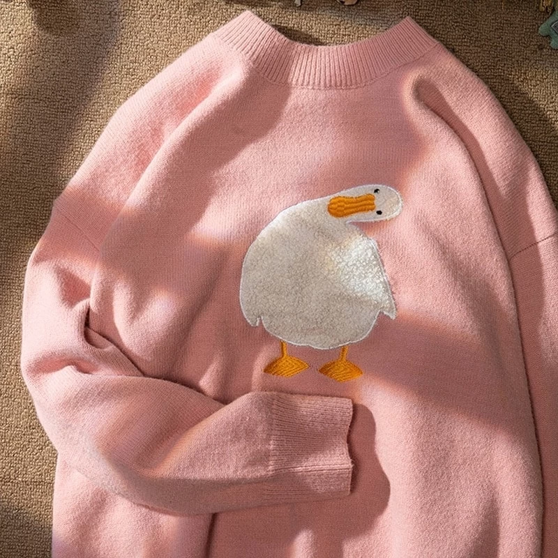 Kawaii Korean Style Duck Sweater 4 Kawaii Korean Style Duck Sweater - Image 2