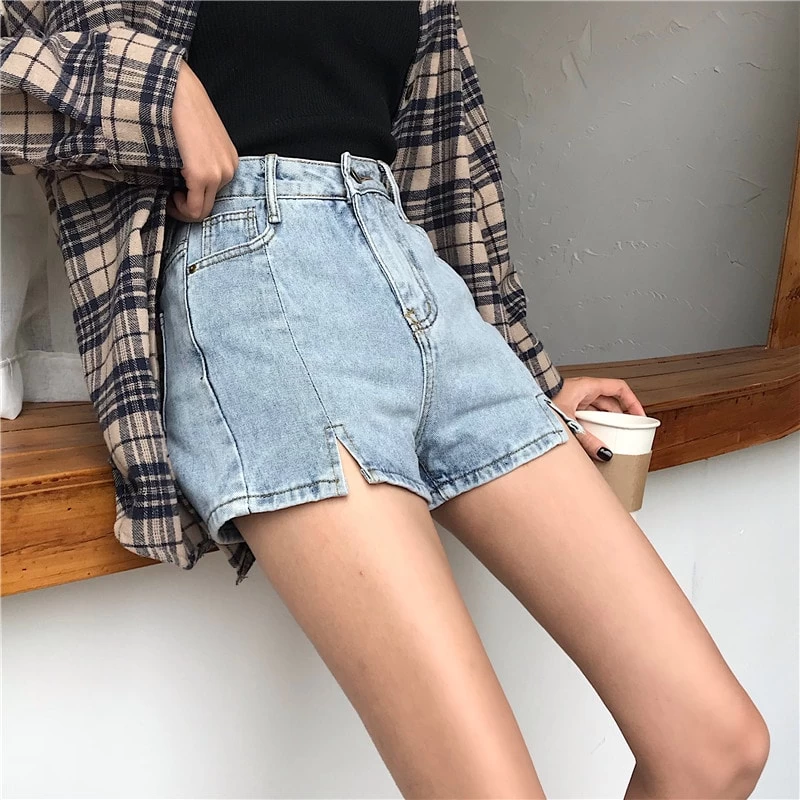 Kawaii Slim Fitted Denim Hot Shorts - Image 3