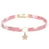 Lucky Sakura Flower Choker -Kawaii Fashion Shop DoreenBeads Fashion Choker Necklace Lavender Japanese Style Cloth Crane Retro Circle Tassel Clavicle Women Chain Necklace