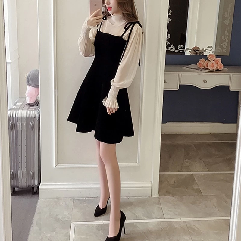 Vintage Black Swan Velet Slip Dresses 5 Vintage Black Swan Velet Slip Dresses - Image 3