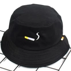 No Chill Bucket Hat -Kawaii Fashion Shop Fashion Embroidery NO CHILL Bucket Hat Hip Hop Beach Women Panama Outdoor Sports Flat Top Fishing 2