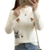 Little Bee Embroidery Sweater