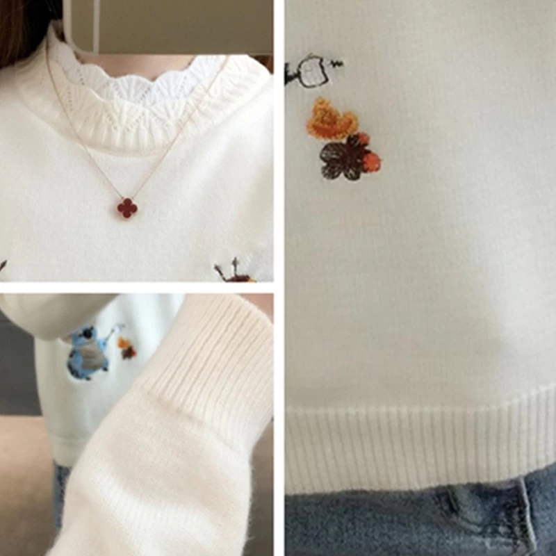 Little Bee Embroidery Sweater 8 Little Bee Embroidery Sweater - Image 6