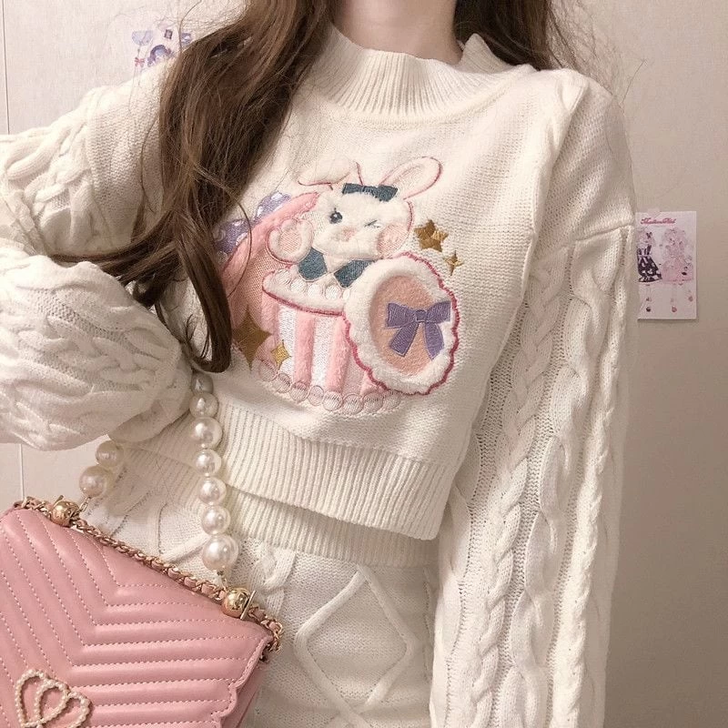 Kawaii Bunny Surprise Sweater / Skirt 6 Kawaii Bunny Surprise Sweater / Skirt - Image 4