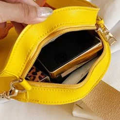 Kawaii Cartoon Duck Shoulder Bag -Kawaii Fashion Shop Fashion Women Girl Cartoon Duck Color Block Crossbody Messenger Shoulder Bag 4