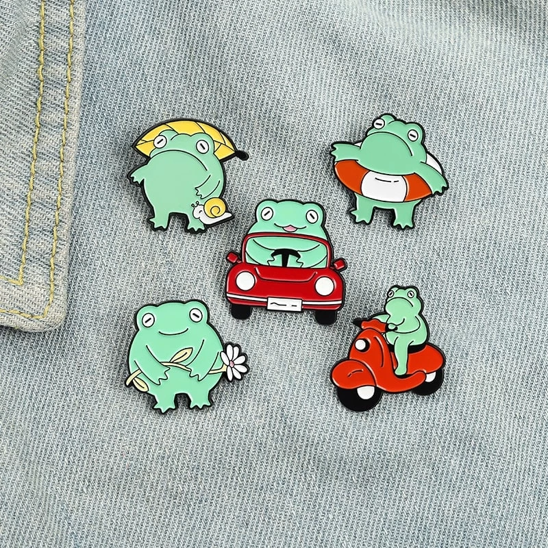 Cute Cartoon Frog Series Brooch 3 Cute Cartoon Frog Series Brooch