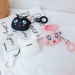 Kawaii Anime Cat AirPods Case -Kawaii Fashion Shop For AirPods Case Kawaii Anime Cat Earphone Cases For Apple Airpods 1 2 pro Protect Cover 2