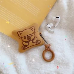 Cute Cartoon Koala Biscuits Bear AirPods Case -Kawaii Fashion Shop For AirPods pro Case Cute Cartoon Koala Biscuits Bear Earphone Case For Apple Airpods 1 2 5