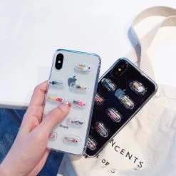 Poppin Pills IPhone Case -Kawaii Fashion Shop Funny 3D Chill Pills Cover Case For iPhone 13 12 mini 11 Pro XR XS Max 5