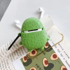 Kawaii Fashion Shop -Kawaii Fashion Shop Funny Cartoon 3D Avocado Earphone Case For Apple Airpods 1 2 3 Pro Cute Silicone Wireless 1