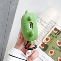 Kawaii 3D Avocado Airpods Case -Kawaii Fashion Shop Funny Cartoon 3D Avocado Earphone Case For Apple Airpods 1 2 3 Pro Cute Silicone Wireless 4
