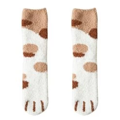 Cute Cat Paw Socks 12 Cute Cat Paw Socks -Kawaii Fashion Shop Funny Cute Style Cat Paw Cartoon Pattern Women Cotton Socks Super Soft Gift For Female Stay 4