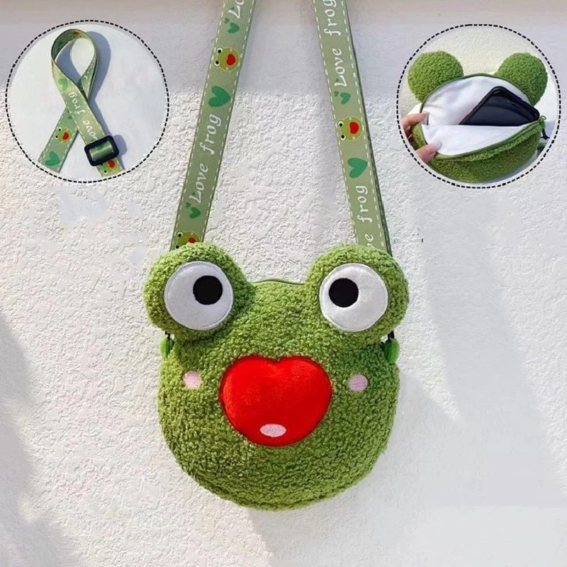 Kawaii Green Frog Shoulder Bag 4 Kawaii Green Frog Shoulder Bag - Image 2
