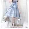 Sweet Blue Polyester Sleeveless Lolita Dress -Kawaii Fashion Shop H3b02d4345c944de1ba7fecbd04141eebg