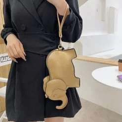 Kawaii Elephant Shoudler Bag -Kawaii Fashion Shop HISUELY New Creative Funny Elephant Shape Shoudler Bag for Women Mini Cartoon Crossbody Bag Phone Purses 2