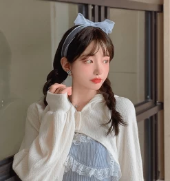 Kawaii Sweet Lace Bow Slim Lolita Dress -Kawaii Fashion Shop HOUZHOU Kawaii Lolita Dress Women Japanese Sweet Lace Bow Fairycore Slim Sexy Cute Sleeveless Mini Dress 3