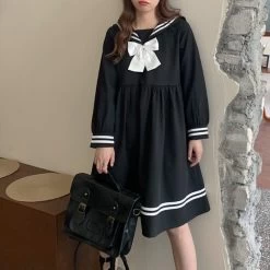Cute Lolita Sailor Collar Dress