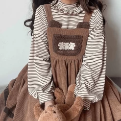 Kawaii Sweet Bear Embroidery Lolita Dress