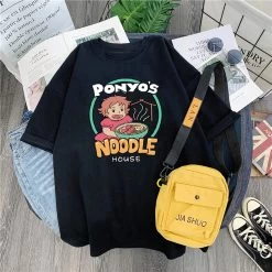 Harajuku Noodles Cat T-Shirt 13 Harajuku Noodles Cat T-Shirt -Kawaii Fashion Shop Harajuku shirt korean Kawaii noodles cat print casual Ulzzang tee top clothes 2020 summer vintage black 5