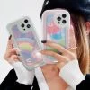 Aurora Rainbow IPhone Case 1 Aurora Rainbow IPhone Case -Kawaii Fashion Shop INS Gradient Laser Aurora Rainbow Phone Case For iPhone 13 Pro Max 12pro 11 7 8