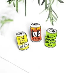 Cute Beer Beverage Brooch 8 Cute Beer Beverage Brooch -Kawaii Fashion Shop Ins Creative Cartoon Duff beer Can Beer Beverage Brooch Fashion Personality all match Backpack Shirt Badge 2