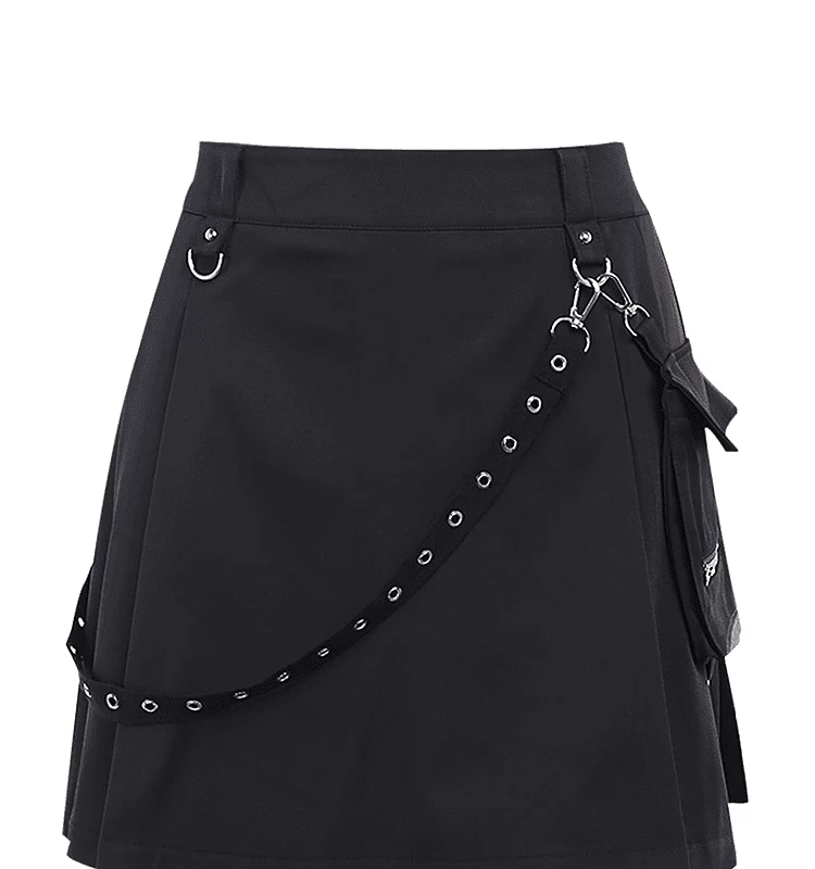 Harajuku Goth High Waist Mini Skirt 7 Harajuku Goth High Waist Mini Skirt - Image 5
