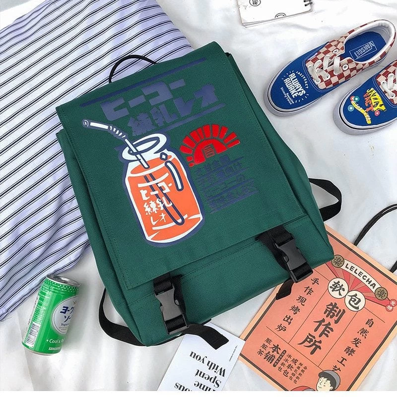 Kawaii Anime Print Nylon Backpack 5 Kawaii Anime Print Nylon Backpack - Image 3