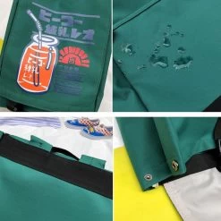 Kawaii Anime Print Nylon Backpack 13 Kawaii Anime Print Nylon Backpack -Kawaii Fashion Shop Japanese Anime Print Backpack Bag Girls Boys Students Waterproof Hasp Schoolbag Cartoon Nylon Balck Female Man 5