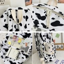 Kawaii Cartoon Colorful Backpack 13 Kawaii Cartoon Colorful Backpack -Kawaii Fashion Shop Japanese Cartoon Animal Backpack Women High School Student Fashion Multi pocket School Bag Nylon Waterproof Large 5