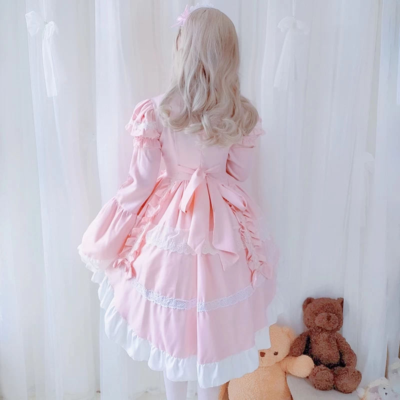Kawaii Lolita OP Ruffles Maid Dresses 8 Kawaii Lolita OP Ruffles Maid Dresses - Image 6