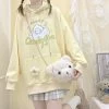 Kawaii Cute Anime Hoodie 1 Kawaii Cute Anime Hoodie -Kawaii Fashion Shop Japanese Kawaii Swaetshirt Women Anime Hoodie Women Oversized Long Sleeve Cartoon Print Cute E Girl Pullover