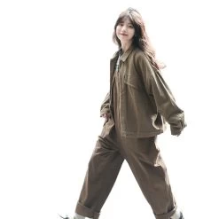 Japanese Loose Wide-leg Overalls 9 Japanese Loose Wide-leg Overalls -Kawaii Fashion Shop Japanese Loose Wide leg overalls 2