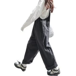 Japanese Loose Wide-leg Overalls 10 Japanese Loose Wide-leg Overalls -Kawaii Fashion Shop Japanese Loose Wide leg overalls 3