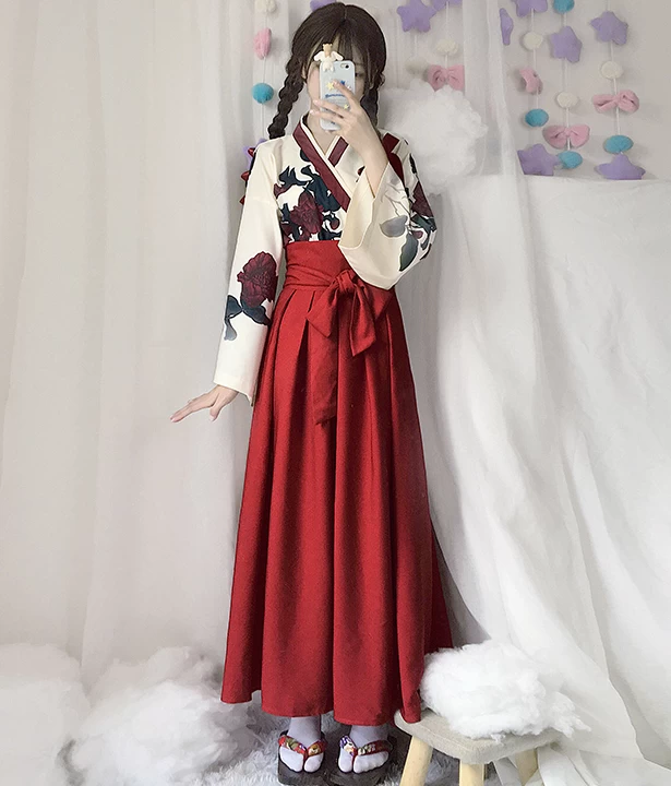Japanese Original Style Kimono Long Dress Set 5 Japanese Original Style Kimono Long Dress Set - Image 3