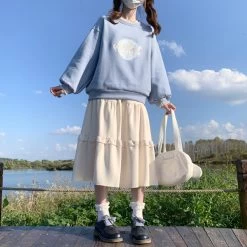 Japanese Soft Girl Sweet A-line Skirt -Kawaii Fashion Shop Japanese Soft Girl Sweet A line skirt 14