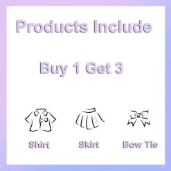 Japanese School Uniform JK Pleated Skirt -Kawaii Fashion Shop Japanese Student Short Long Sleeve Sexy Jk Set School Uniform with Socks Pleated Skirt Girl Seifuku 2