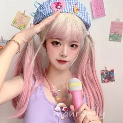 Japanese Style Soft Girl Lolita Long Wig -Kawaii Fashion Shop Japanese Style Soft Girl Lolita Long Wig 5