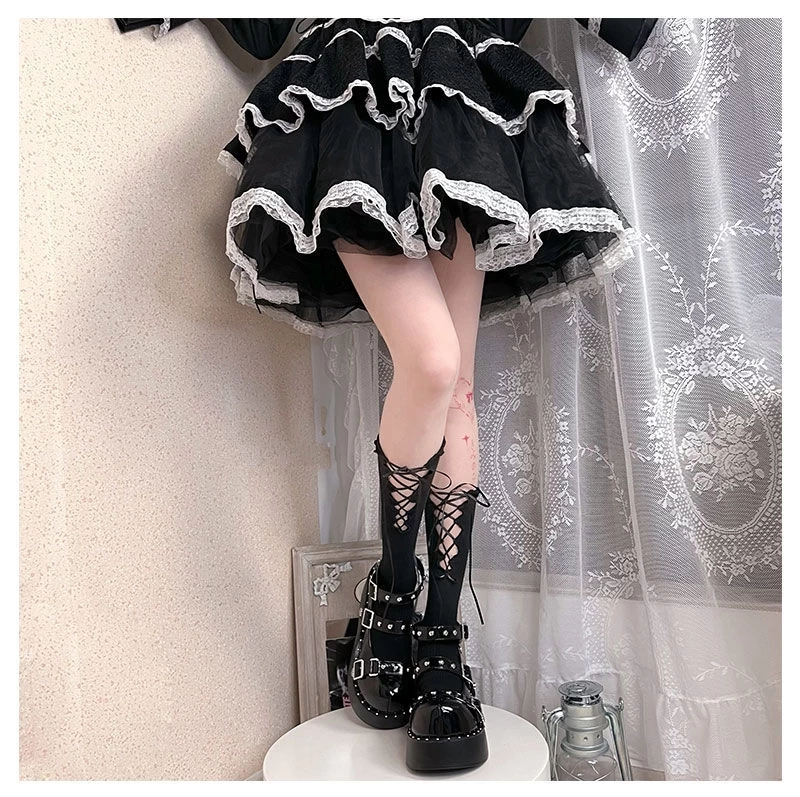 Japanese Sweet Girl Style Thick-soled Lolita Shoes 7 Japanese Sweet Girl Style Thick-soled Lolita Shoes - Image 5