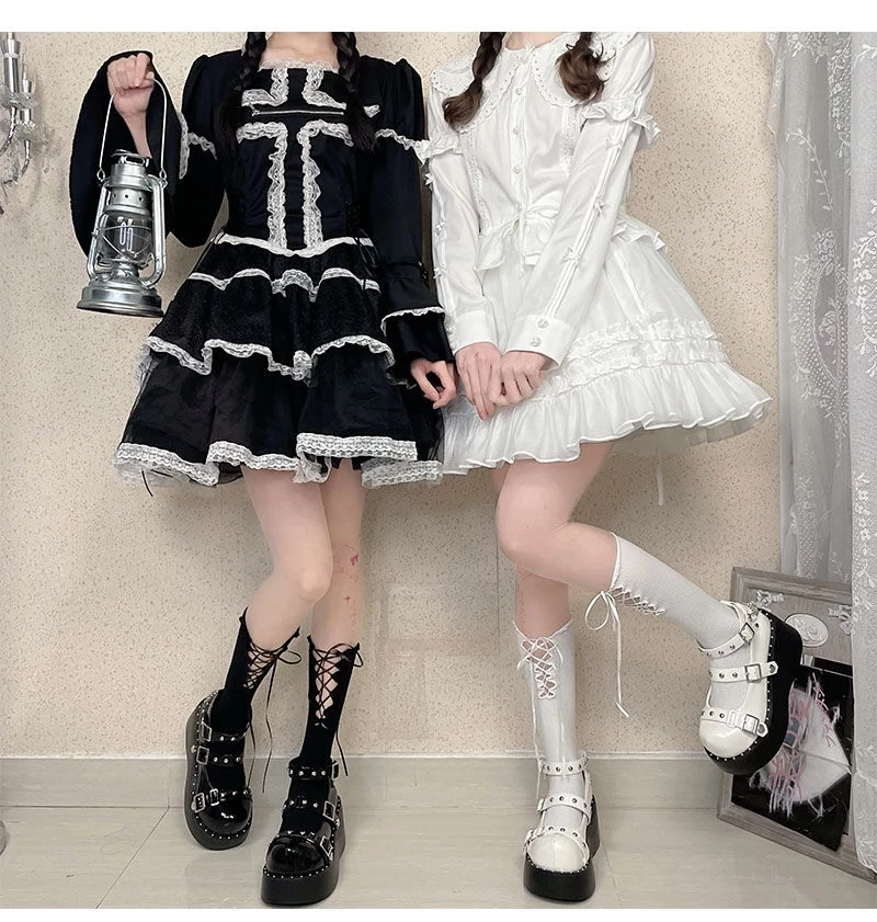 Japanese Sweet Girl Style Thick-soled Lolita Shoes 6 Japanese Sweet Girl Style Thick-soled Lolita Shoes - Image 4