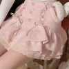 Pink Dollette Skirt 2 Pink Dollette Skirt -Kawaii Fashion Shop Japanese Sweet Lolita Mini Skirt Women Winter Lace Casual Elegant Kawaii Female Skirt High Waist Bandage