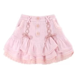 Pink Dollette Skirt 13 Pink Dollette Skirt -Kawaii Fashion Shop Japanese Sweet Lolita Mini Skirt Women Winter Lace Casual Elegant Kawaii Female Skirt High Waist Bandage 4