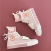 Pink Cardcaptor Sakura Wings Canvas Shoes -Kawaii Fashion Shop Japanese sweet lolita shoes kawaii girl tea party princess kawaii Magic Girl Cardcaptor Sakura women shoes