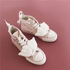 Pink Cardcaptor Sakura Wings Canvas Shoes -Kawaii Fashion Shop Japanese sweet lolita shoes kawaii girl tea party princess kawaii Magic Girl Cardcaptor Sakura women shoes 5
