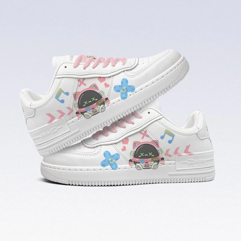 Kawaii All-Match Pink Cartoon Sneakers 3 Kawaii All-Match Pink Cartoon Sneakers